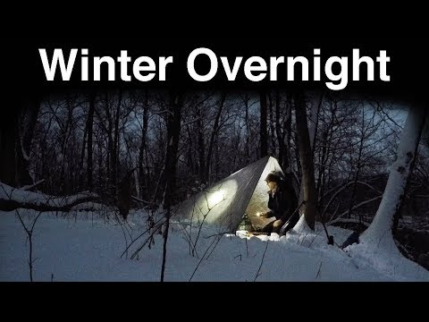 Winter Overnight on the Riverbank Video