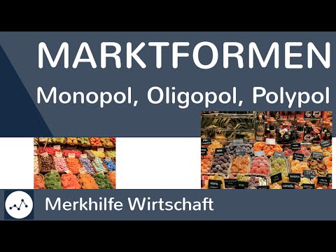 Marktformen & Marktarten - Monopol, Oligopol und Polypol einfach erklärt