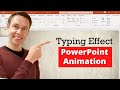 PowerPoint Text Animation - Typing Text Effect - Typewriter Effect