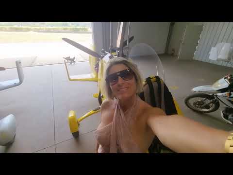 $300 Ice-cream gyroplane flight to Tamarindo Gyrocopter Girl Costa Rica Part 2/3