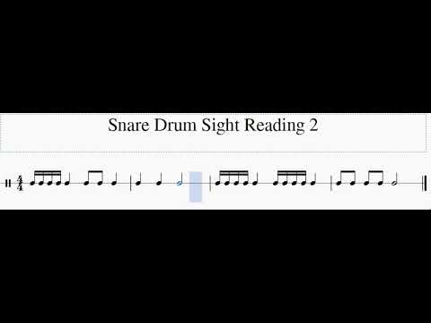 Snare Drum Sight Reading 2