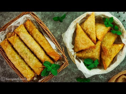 Chinese Samosa Rolls Recipe by SooperChef (Ramzan Special Recipe)