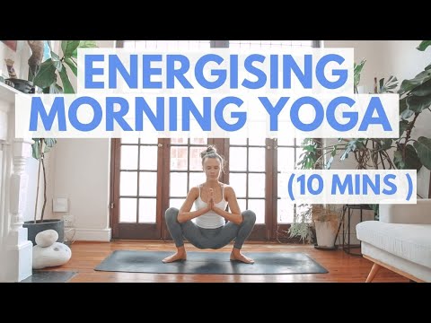 MORNING YOGA FLOW FOR ENERGY: 10 Min Yoga Stretch To Wake Up (All Levels Practice)