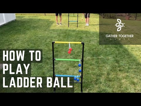 Part of a video titled How To Play Ladder Ball - YouTube