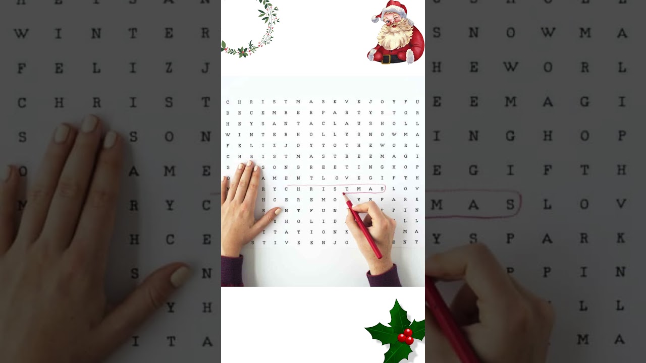 Festive Christmas Word Search Puzzles for Holiday Joy! | Printable E-book