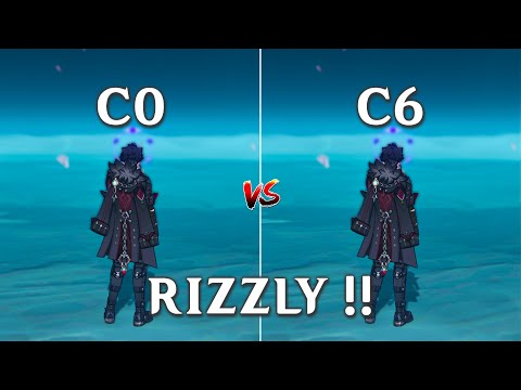 C0 Wriothesley vs C6 Wriothesley  !! How Much is the Difference?? (Genshin Impact)