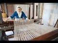 Weaving on Mount Vernon's 18th Century Loom