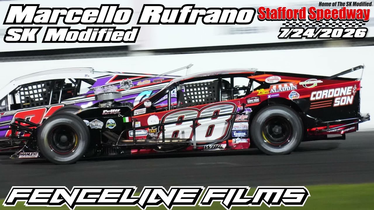 Marcello Rufrano SK Modified at Stafford Speedway