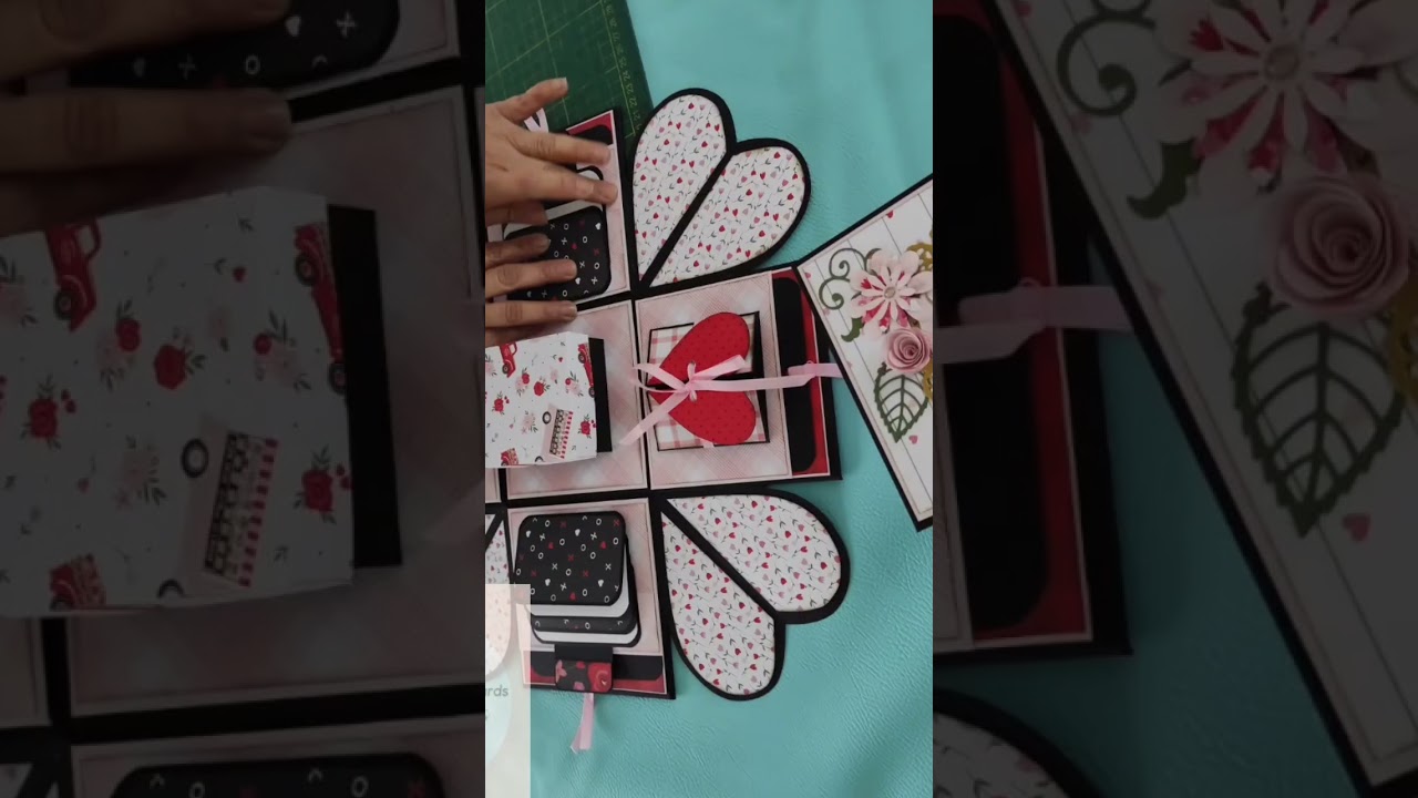 surprise exploding box #caja explosiva  #scrapbooking #scrapbook #craft #diy #viral #tutorial
