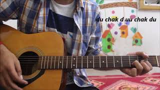 Tera Hua - Atif Aslam - Hindi Guitar cover Lesson Chords Easy - Loveratri