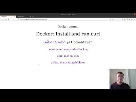 Docker course #20 -  install curl