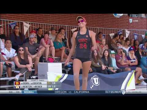 USC Beach Volleyball - USC 3, UW 0 - Highlgihts 4/25/19
