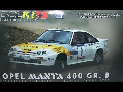 B Jimmy McCrae Rally Voiture Construction Kit échelle 1:24 Belkits-Opel Manta 400 G 