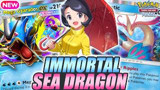 INSANE HEALING ! MEGA GYARADOS Becomes IMMORTAL with Milotic & Parasol Lady ! - Pokemon TCG Pocket