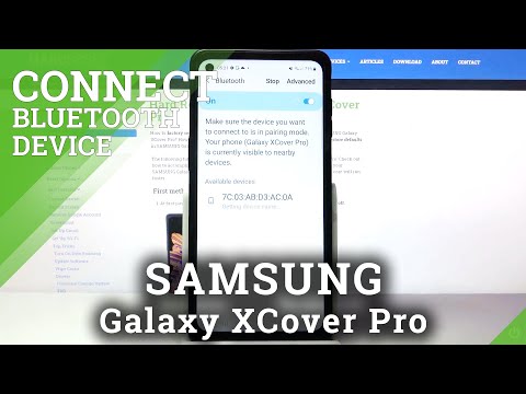 How to Connect Bluetooth Device on SAMSUNG Galaxy XCover Pro – Bluetooth Settings