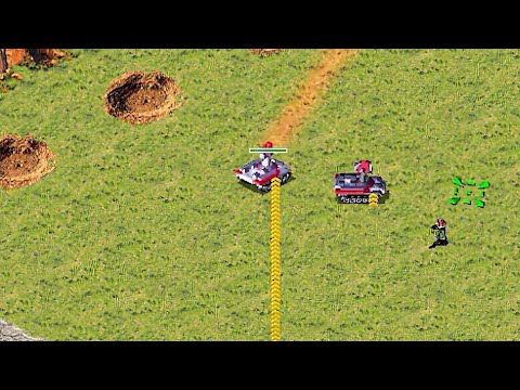 How strong is a level 100 Prism Tank?！ -Red Alert 2