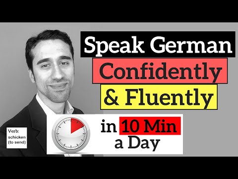 Learn to Speak German Confidently in 10 Minutes a Day - Verb: schicken (to send)