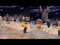 Lebron James turns young fan air ball shot into a lob
