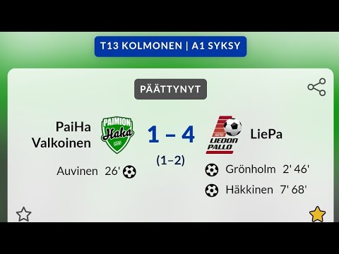 PaiHa - LiePa (T13 Kolmonen, 30.8.2023)