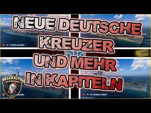 😍Alle deutschen Großen Kreuzer & mehr in Kapiteln! 🛠️  World of Warships ⛵