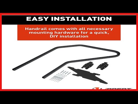 Lippert Solid Step Entry Assist Handrail for 5th Wheel RVs, Travel Trailers and Motorhomes