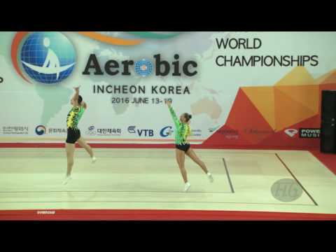 Russia 2 (RUS) - 2016 Aerobic Worlds, Incheon (KOR) - Qualifications Mixed Pair