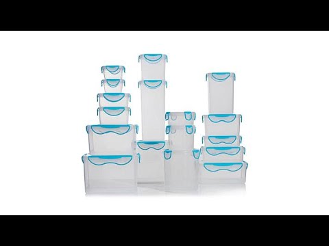 ClipFresh 34piece Plastic Food Storage Container Set