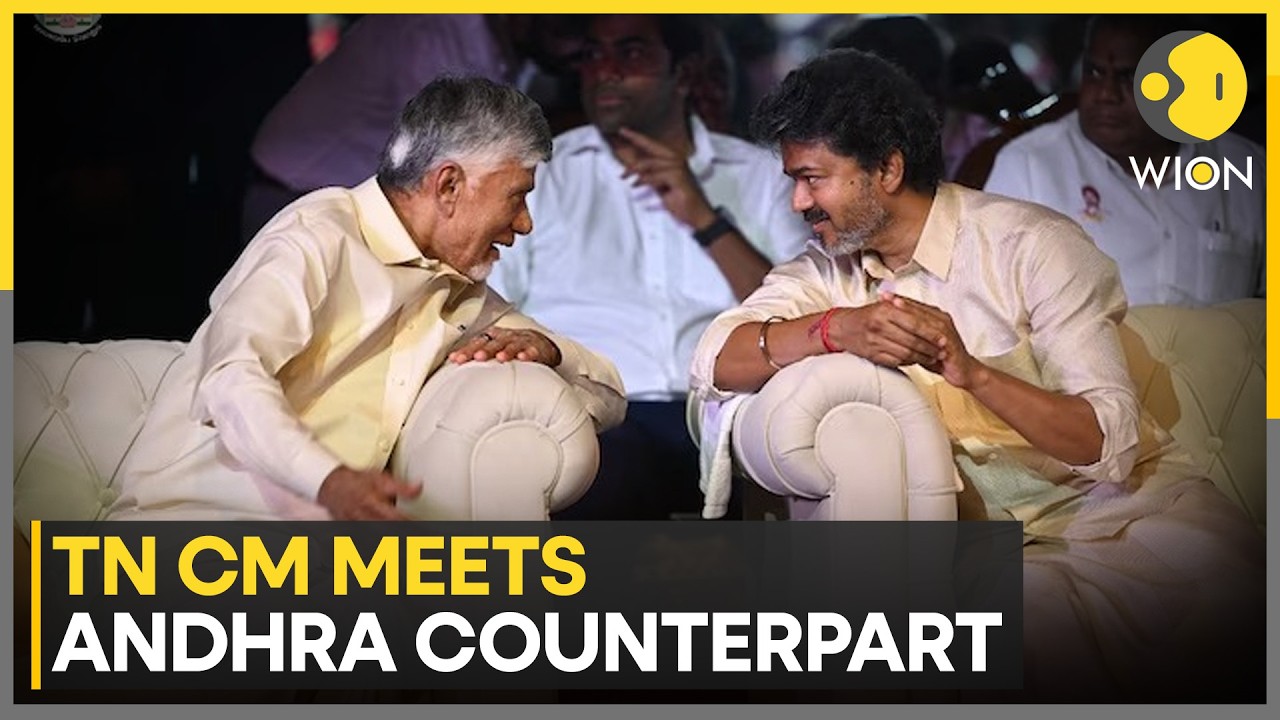 Tamil Nadu CM Vijay, Chandrababu Naidu Discuss Krishna River Water Sharing | WION News