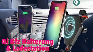 Qi Wireless Smartphone Kfz Halterung von WOFALO für alle Qi Fähigen Smartphones