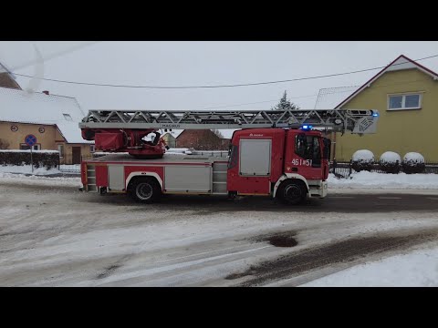 🚒 Nagranie przejazdu straży pożarnych w śniegu [daily vlog #266]