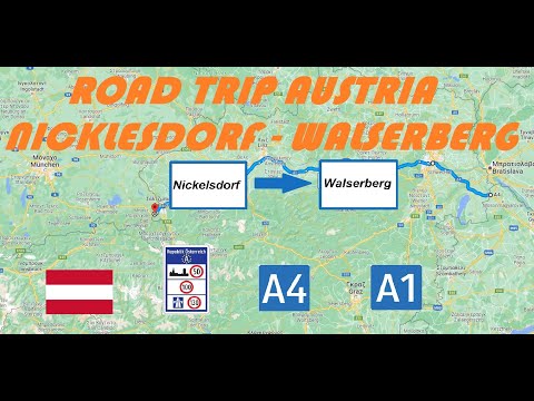 Driving in Europe-Road trip in Austria-Hungarian border-Germany via Vienna-Salzburg-Οδικώς Αυστρία