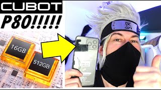 CUBOT P80 512 GB unboxing smartphone android 13 recensione scheda tecnica prezzo cubot p80 camera