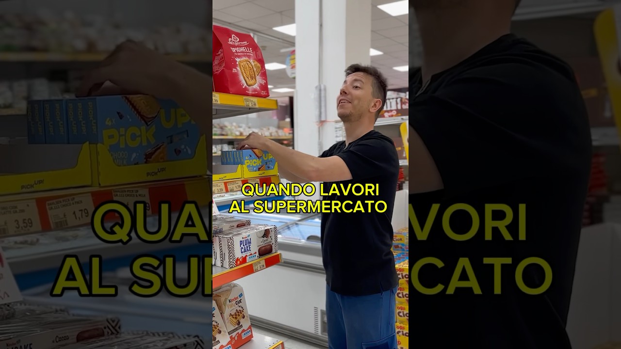 QUANDO LAVORI AL SUPERMERCATO pt.2 #danielecondotta #comedy