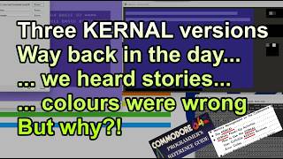 C64 - Three KERNAL versions
