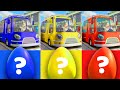 Wheels On The Bus Learn Colors With SURPRISE EGGS Kids Songs And Nursery Rhymes
