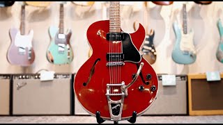 Video thumbnail for Today's Thunder Road Quick Riff: 1995 Gibson ES-135 P90 Cherry by Thunder Road Guitars