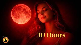Calming Red Light for Melatonin Production & Insomnia Relief | Healing Sleep Music | 10 Hours