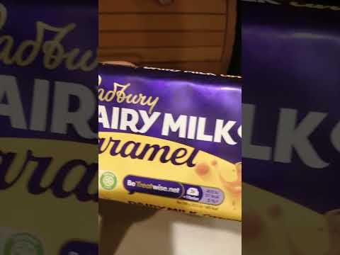 Cadbury Dairy Milk Caramel #shorts #asmr 🌈 #chocolate #satisfyingvideo