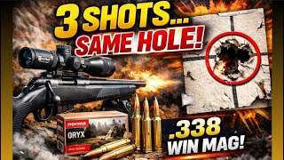 Is This the Most Accurate .338 Win Mag Ever SAME HOLE GROUP!