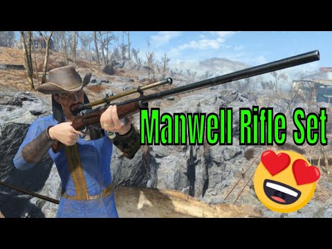 Manwell Rifle Set and The Quantum Radstag (Fallout 4 Creation Club)