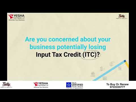 ITC Risk Management in Tally Prime 5.0 | Yesha Software LLP