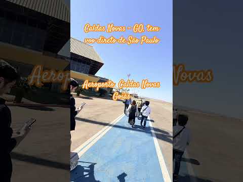 Um pouquinho do aeroporto de Caldas novas , ele é bem pequeno e tem apenas uma esteira.