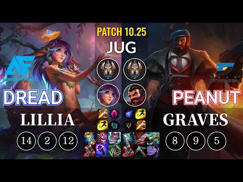 AF Dread Lillia vs DYN Peanut Graves Jungle - KR Patch 10.25