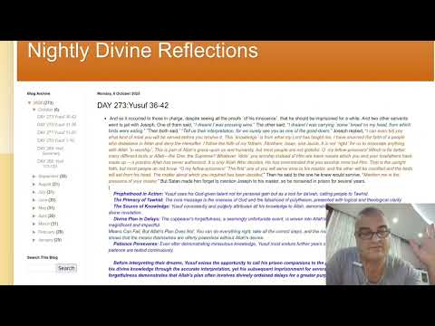 DAY 273:Yusuf 36-42