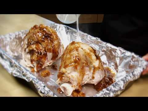 Ginger-glazed pork hocks recipe from Waitrose
