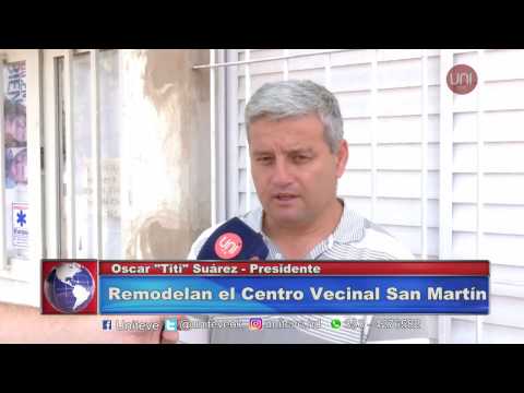 Remodelan el Centro Vecinal San Martín.