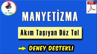 Manyetizma -1  Akım Taşıyan Düz Tel  Deney + P