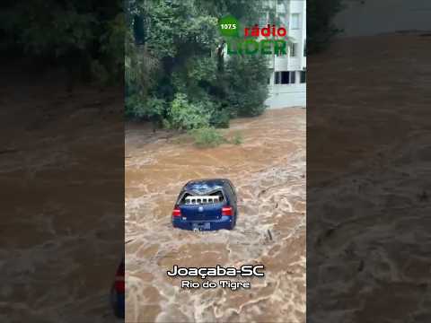 URGENTE!!! JOAÇABA-SC sofre com a cheia do Rio do Tigre #joaçaba #riodotigre #enchente #temporal