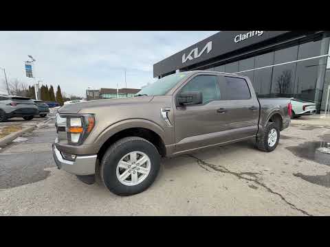 2023 Ford F-150 XLT 4WD SuperCrew 5.5' Box in Gray for sale at Clarington Kia in Bowmanville, ON