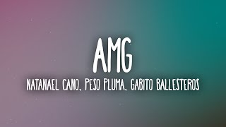 Natanael Cano x Gabito Ballesteros x Peso Pluma - AMG (Letra/Lyrics)